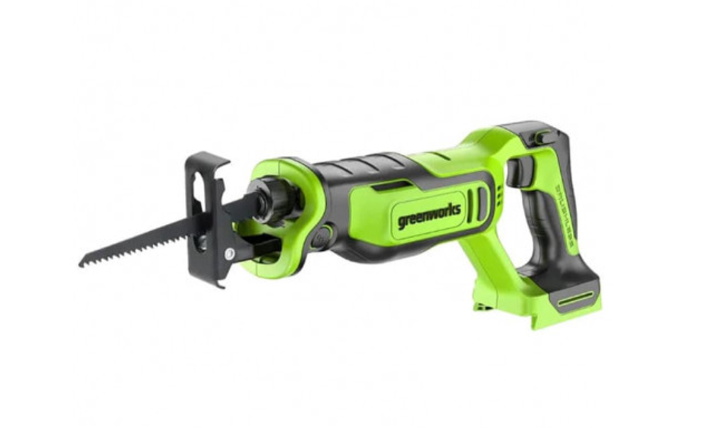 Пила сабельная аккумуляторная Greenworks GPT-BLRS-1 Арт.1200607, 24V, бесщеточная без АКБ и ЗУ