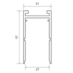 ST015.439.00H Шинопровод SKYLINE 220 накладной ST-Luce Черный SKYLINE 220