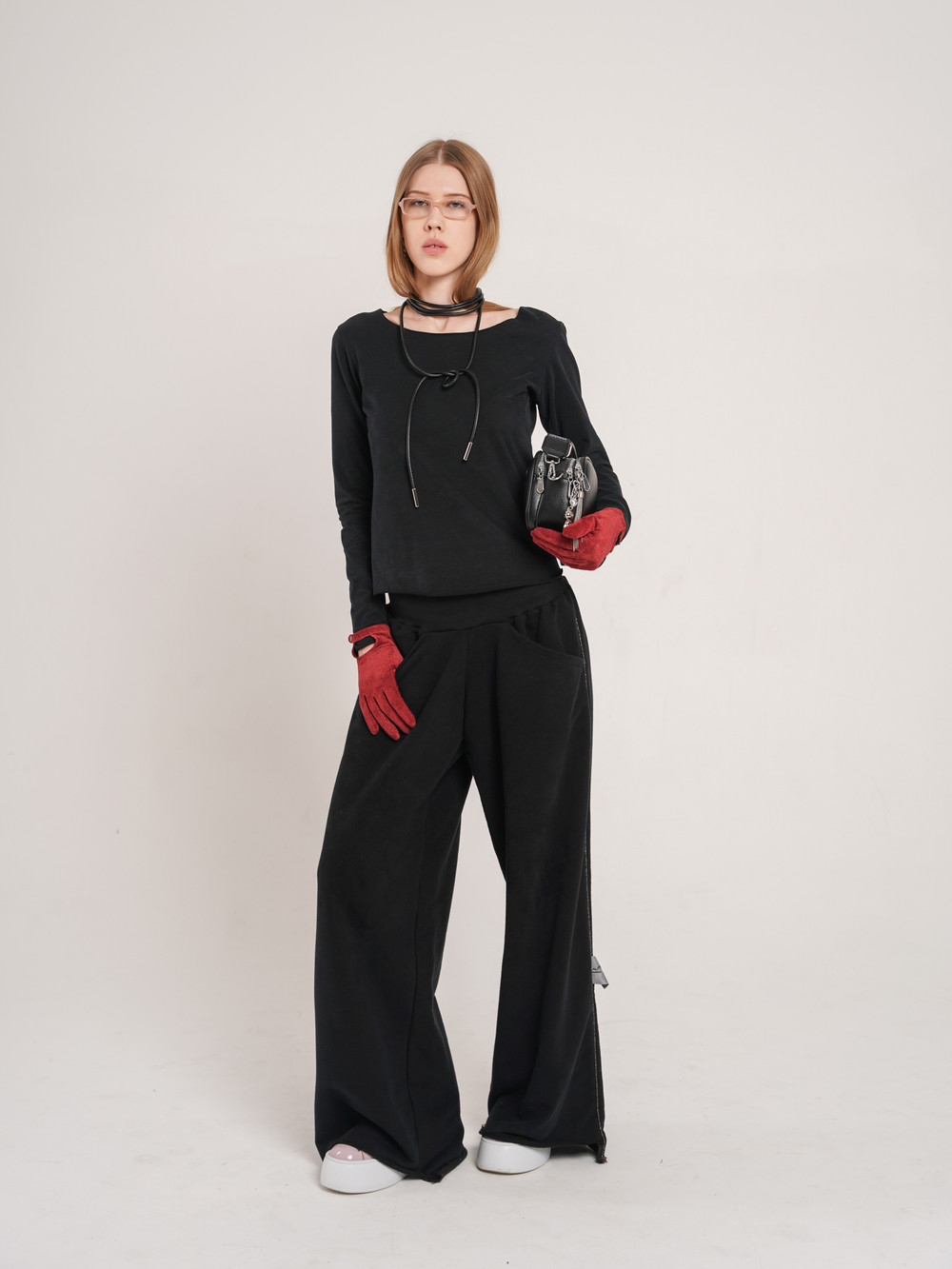 Лонгслив Базовый Черный