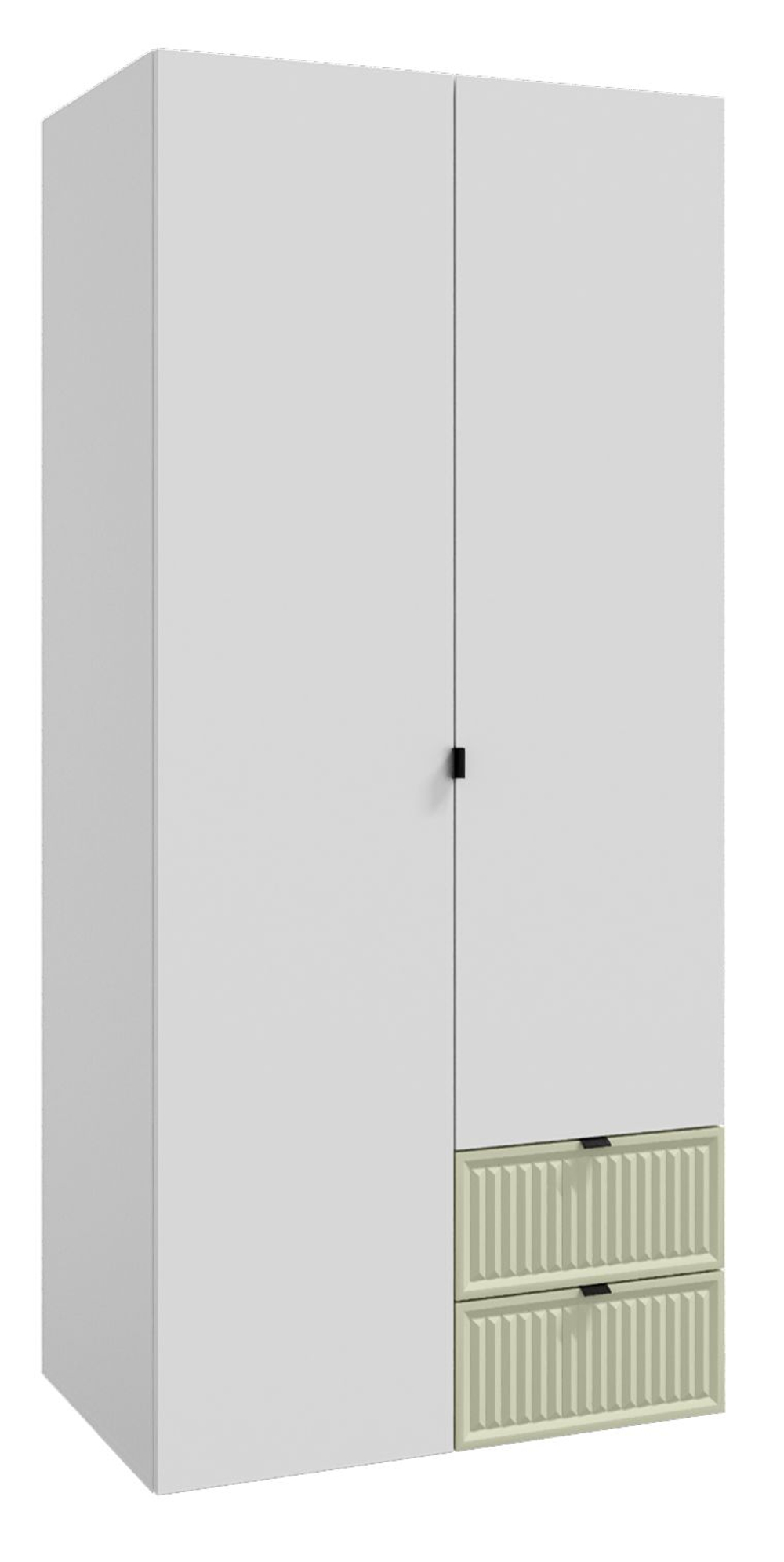 Шкаф для одежды, шкаф белый,зеленый, Окленд 79-656Ф