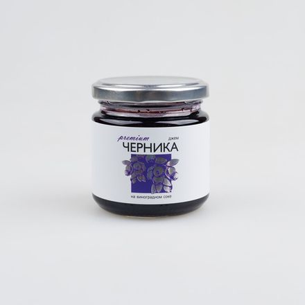 Джем "Черника" без сахара на виноградном соке