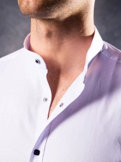 Рубашка с длинным рукавом стойка