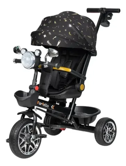 Детский трехколесный велосипед (2024) Farfello PL-06 (Черный/black)