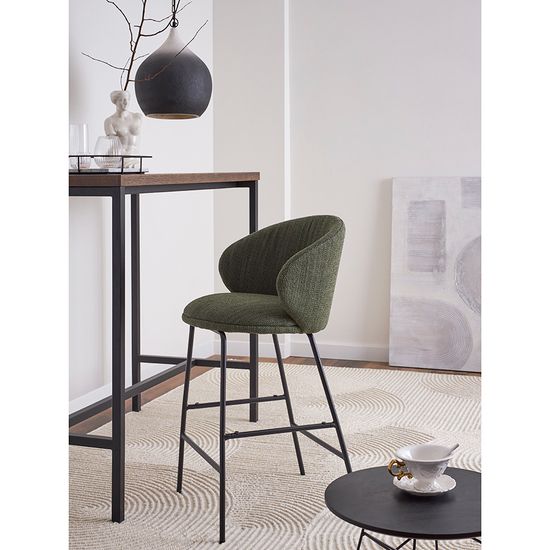 Стул полубарный comfy, рогожка, шпинат