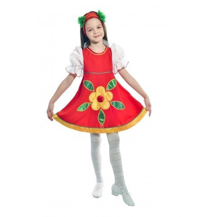 Костюм танцевальный в народном стиле для девочки