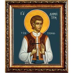 Димитрий (Митр) Триполицкий мученик. Икона на холсте.