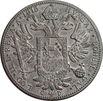 Сувенирный жетон 4 дуката 1915 Австрия