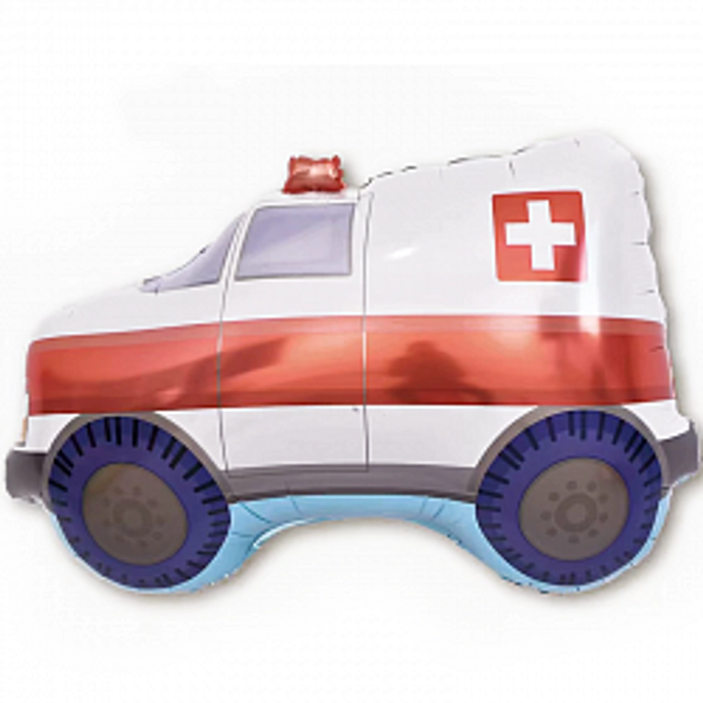 Фигура Скорая Помощь 33''/84 см шар фольга