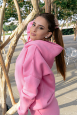 Спортивный костюм на флисе розовый интернет магазин