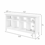 Стол-консоль Хемнэс Hemnes/Кымор, 157х74х40 см, белый