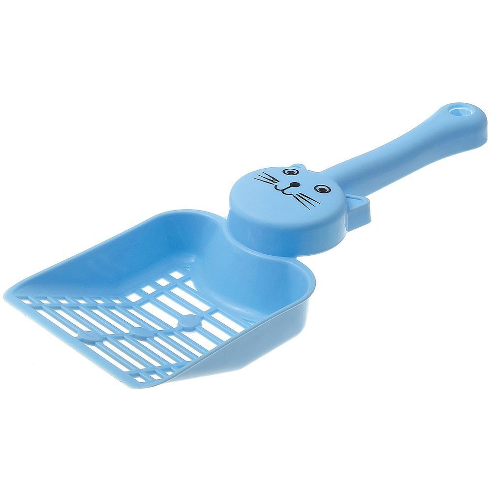 Совок с отверстиями для кошачьего туалета ZooOne "Кэт" синий 24,5х9,2х4,5 см