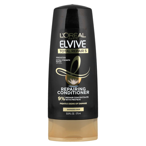 L'Oréal, Elvive, Total Repair 5, восстанавливающий кондиционер, для поврежденных волос, 375 мл (12,6 жидк. Унции)