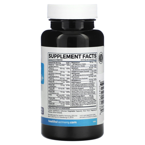Healths Harmony, Мультивитамины для мужчин +, 60 капсул