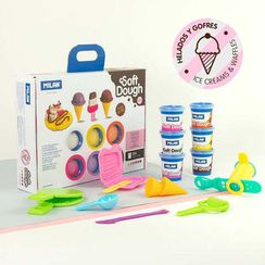 Plastlin / Пластилин CASE  SOFT DOUGH ICE CREAMS AND WAFFLES