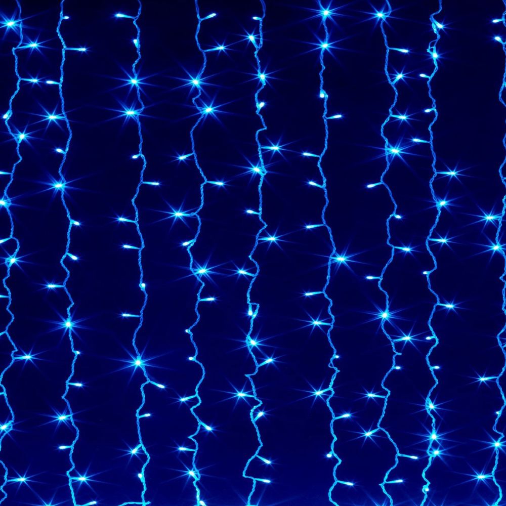 НГ Гирлянда-шторка LED SPL 740-230V 2*3м BLUE