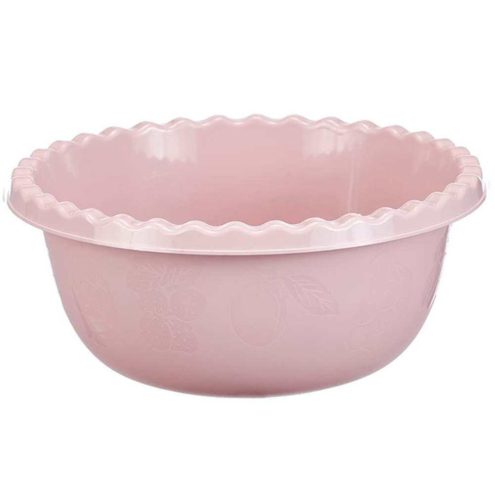 Миска 8л круглая, чайная роза