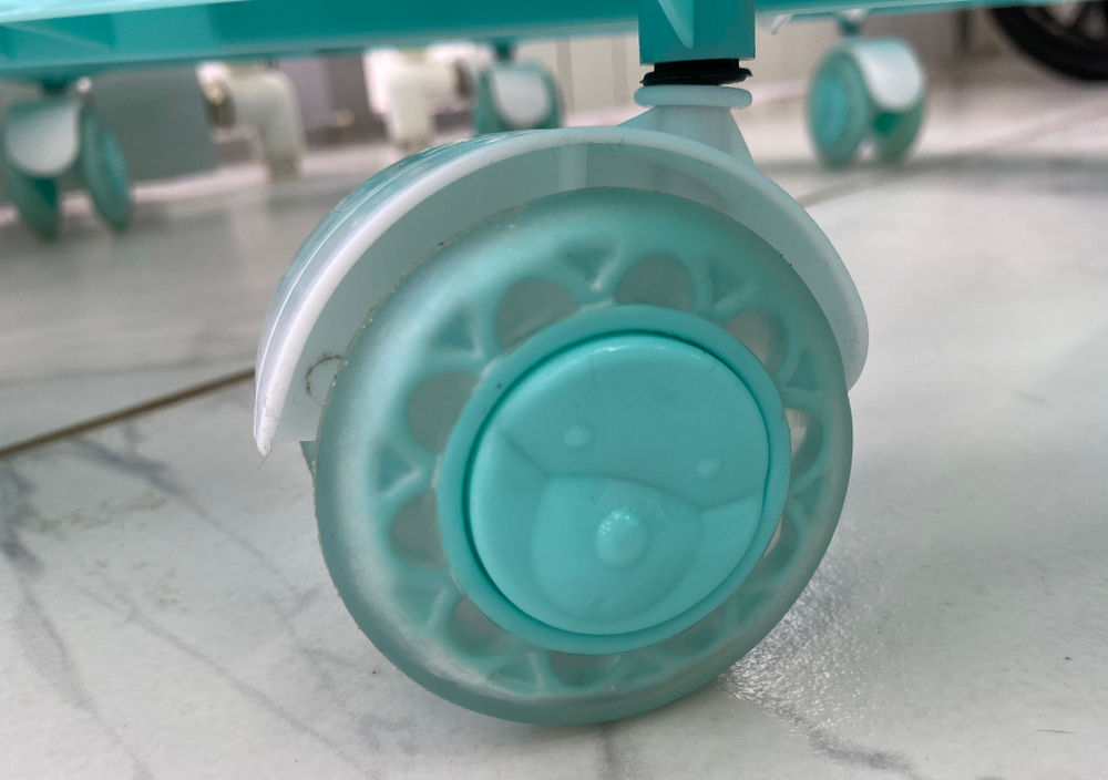 Ходунки "ABC C" 8 силиконовых колес, муз. (INDIGO) (бирюзовый)