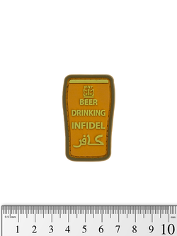 Шеврон Infidel Beer Drinking PVC. Койот