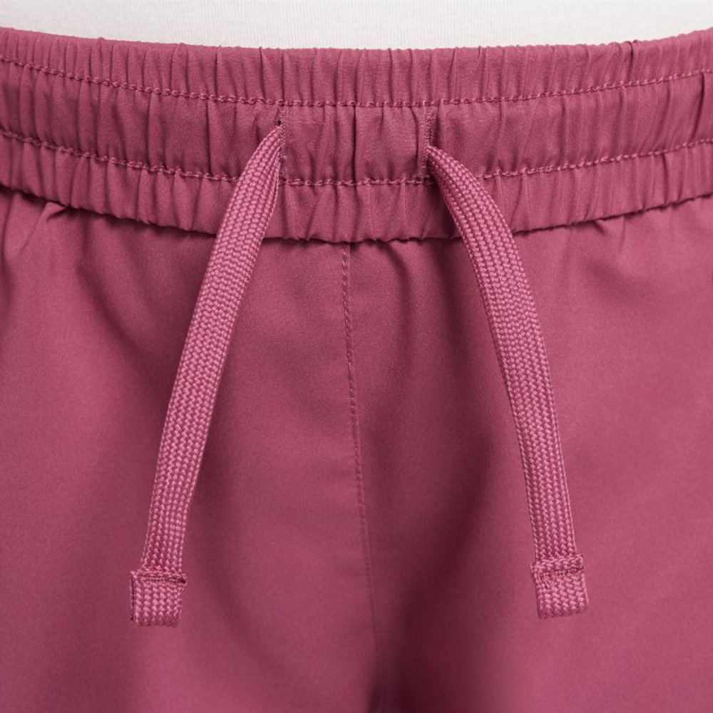 Детские шорты Nike Kids Dri-Fit One High-Waisted Woven - sweet beet/white
