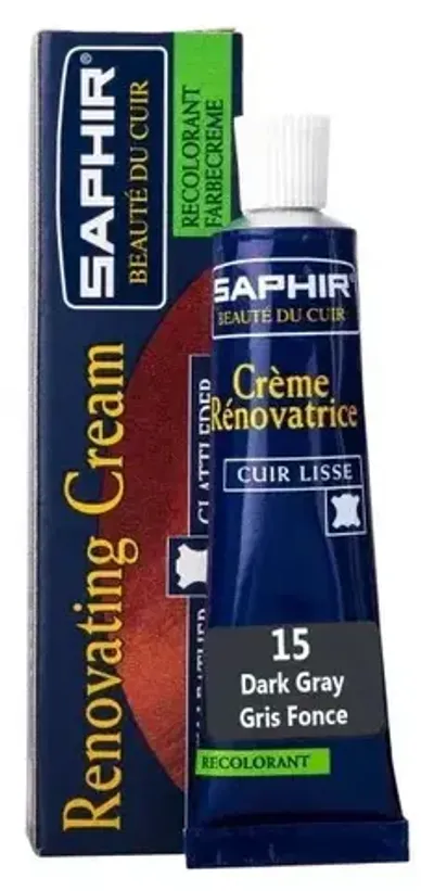 Жидкая кожа Saphir Creme Renovatrice, 25мл, темно-серый [015]