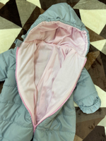 138/6 Комбинезон "Колибри" серый/розовый (Размер: 74)