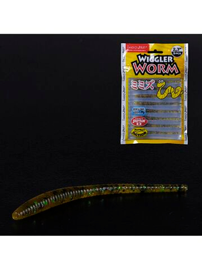 Слаги съедобные искусственные LUCKY JOHN Pro Series WIGGLER WORM 5.84/PA19 9шт.