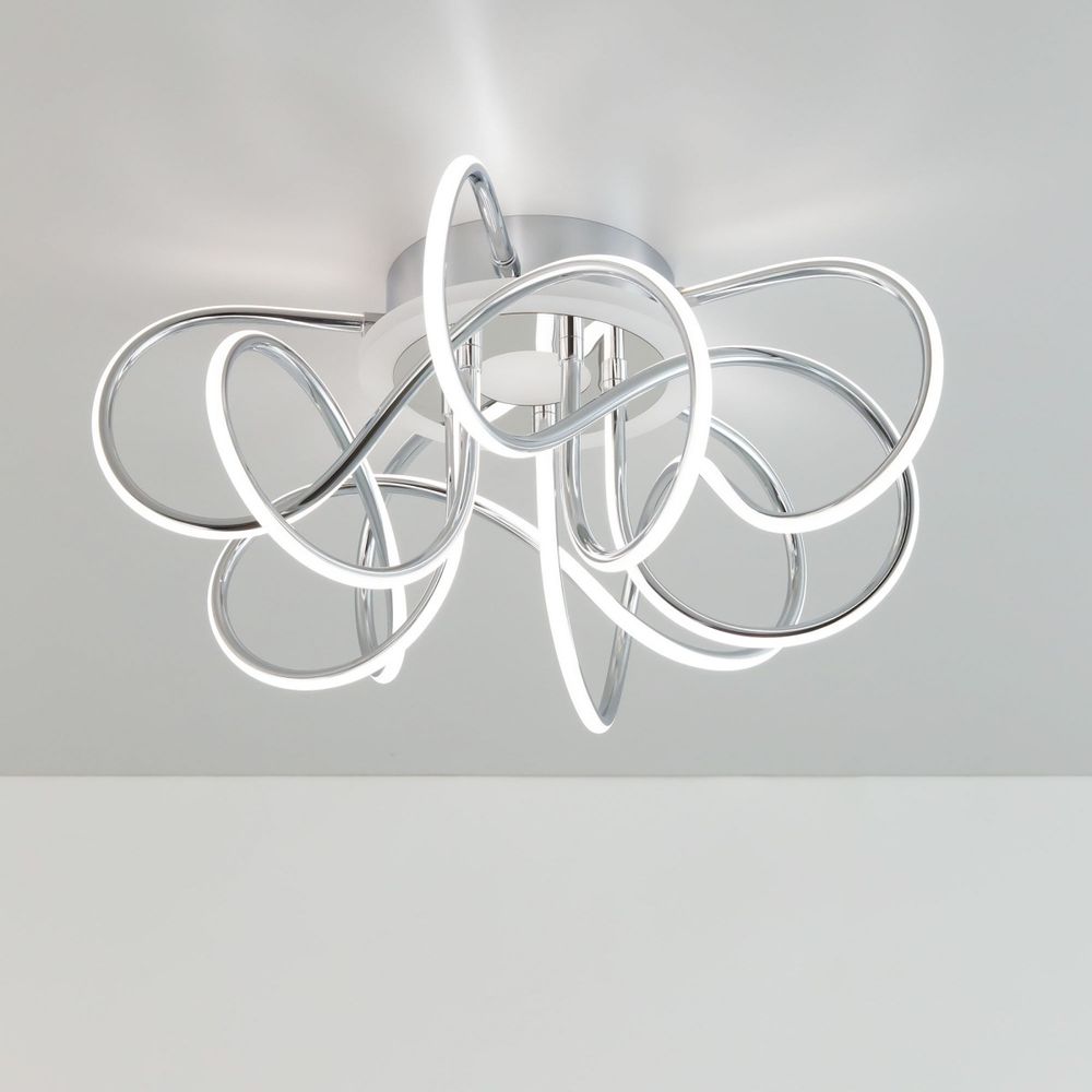 Citilux Джемини Смарт CL229A151E RGB Умная люстра Хром