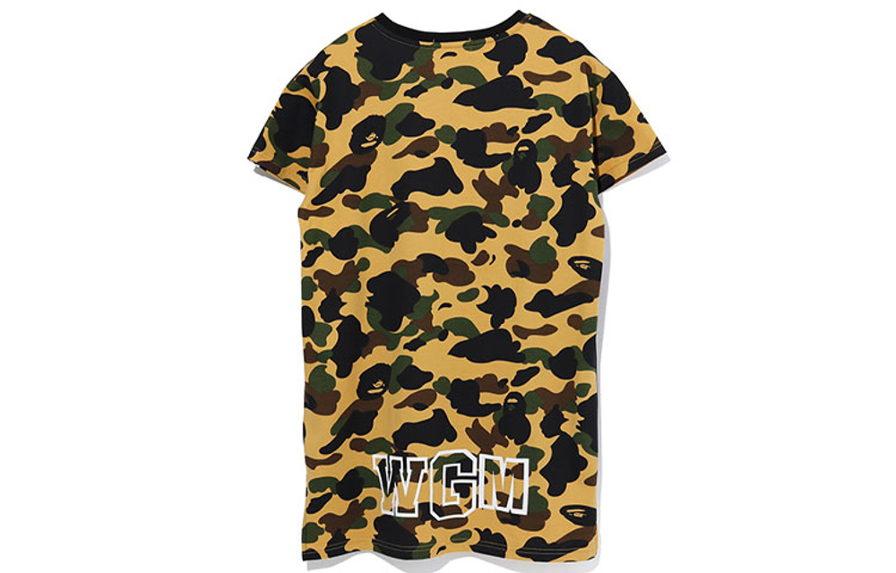 A Bathing Ape Bathing Ape Shark Series Short Sleeved Dresses желтый