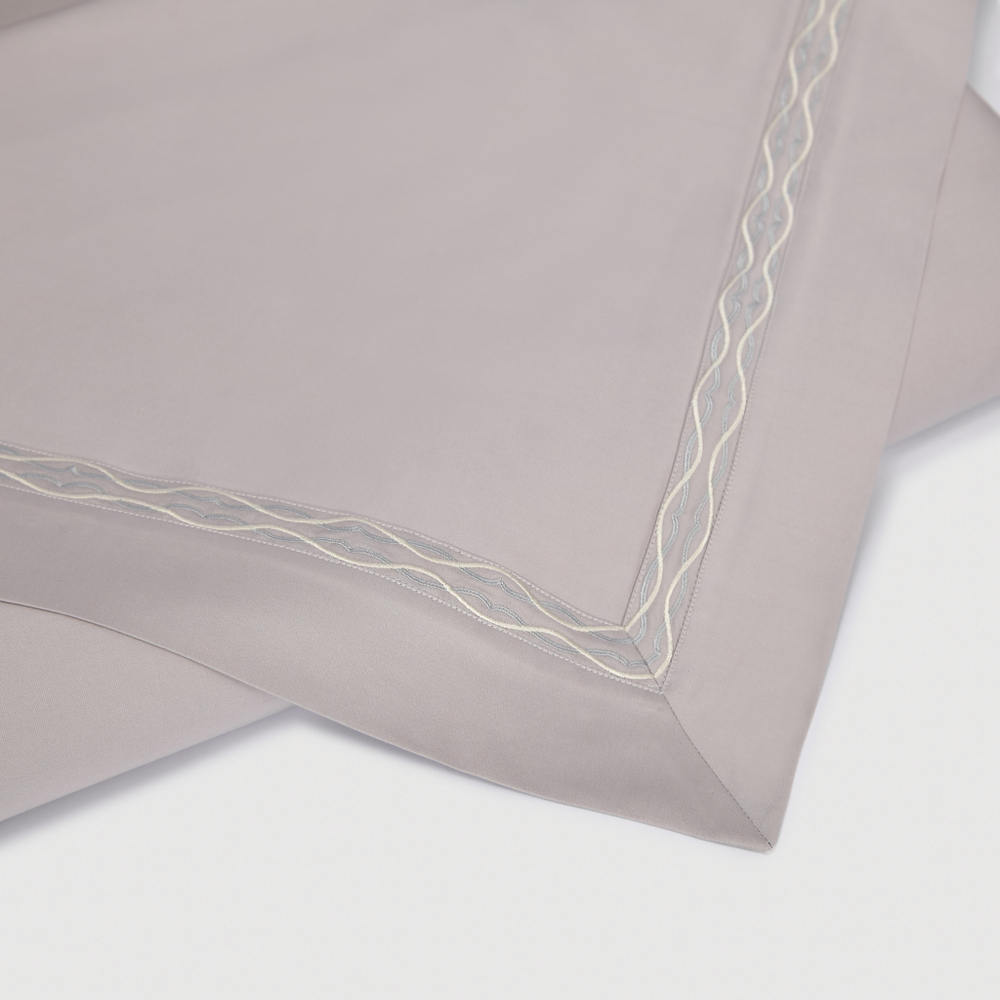 Постельное белье 2 спальное евро Сlaire&Caroll Le Fleur серый