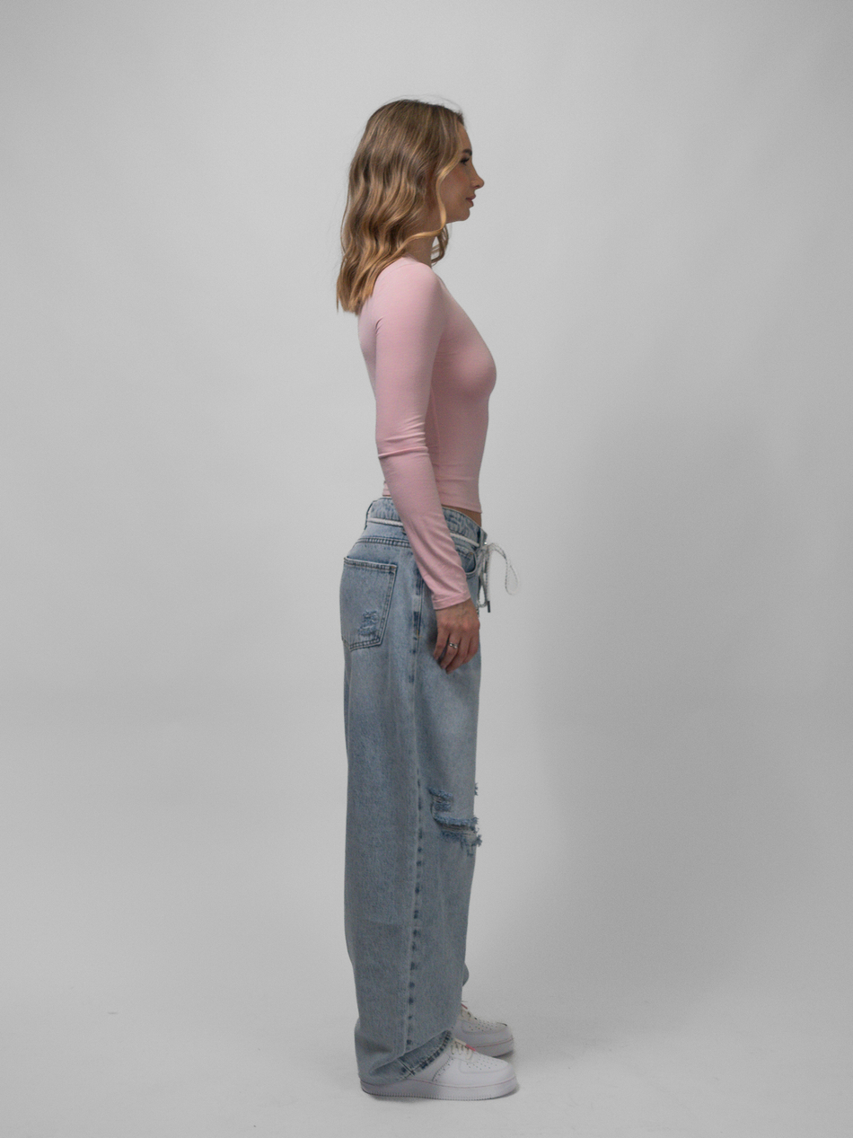 Лонгслив женский Skin Line (Pink)