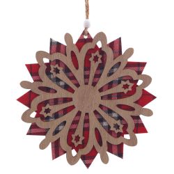 GAEM Украшение новогоднее "Снежинка", L15 W0,6 H15,5 см, 3в.