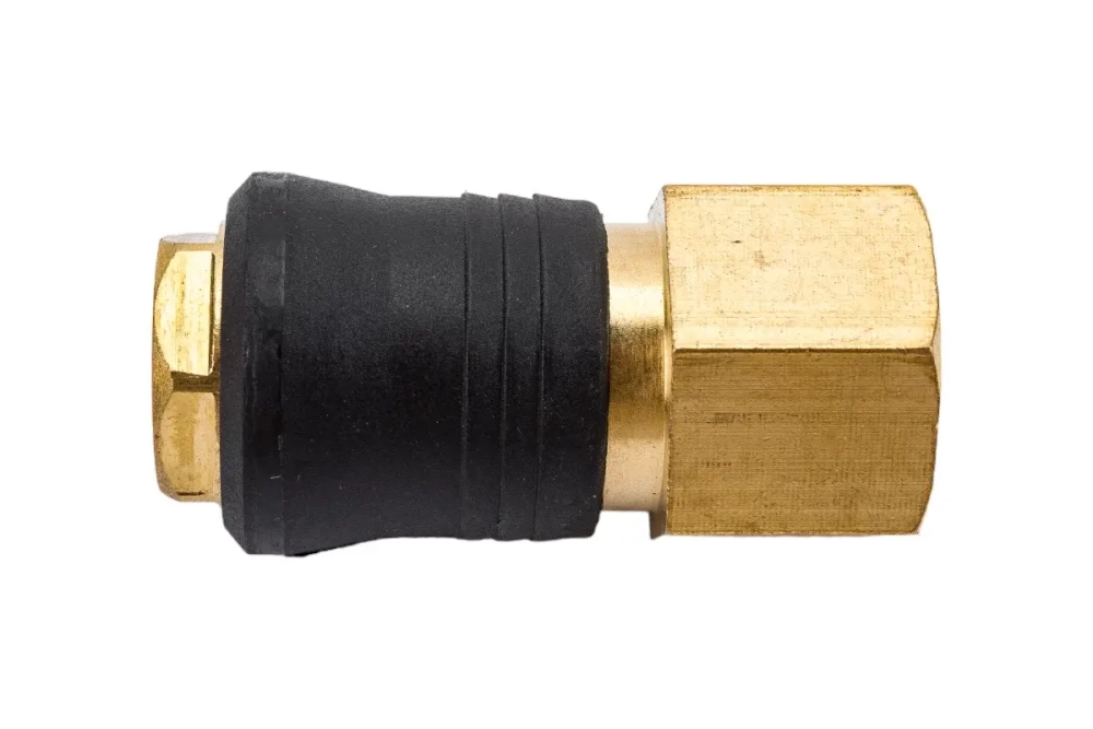 Быстроразъем RF-SE6-4SF пневматический с клапаном, внутренняя резьба 1/2" (ONE TOUCH) в пластиковом держателе ROCKFORCE