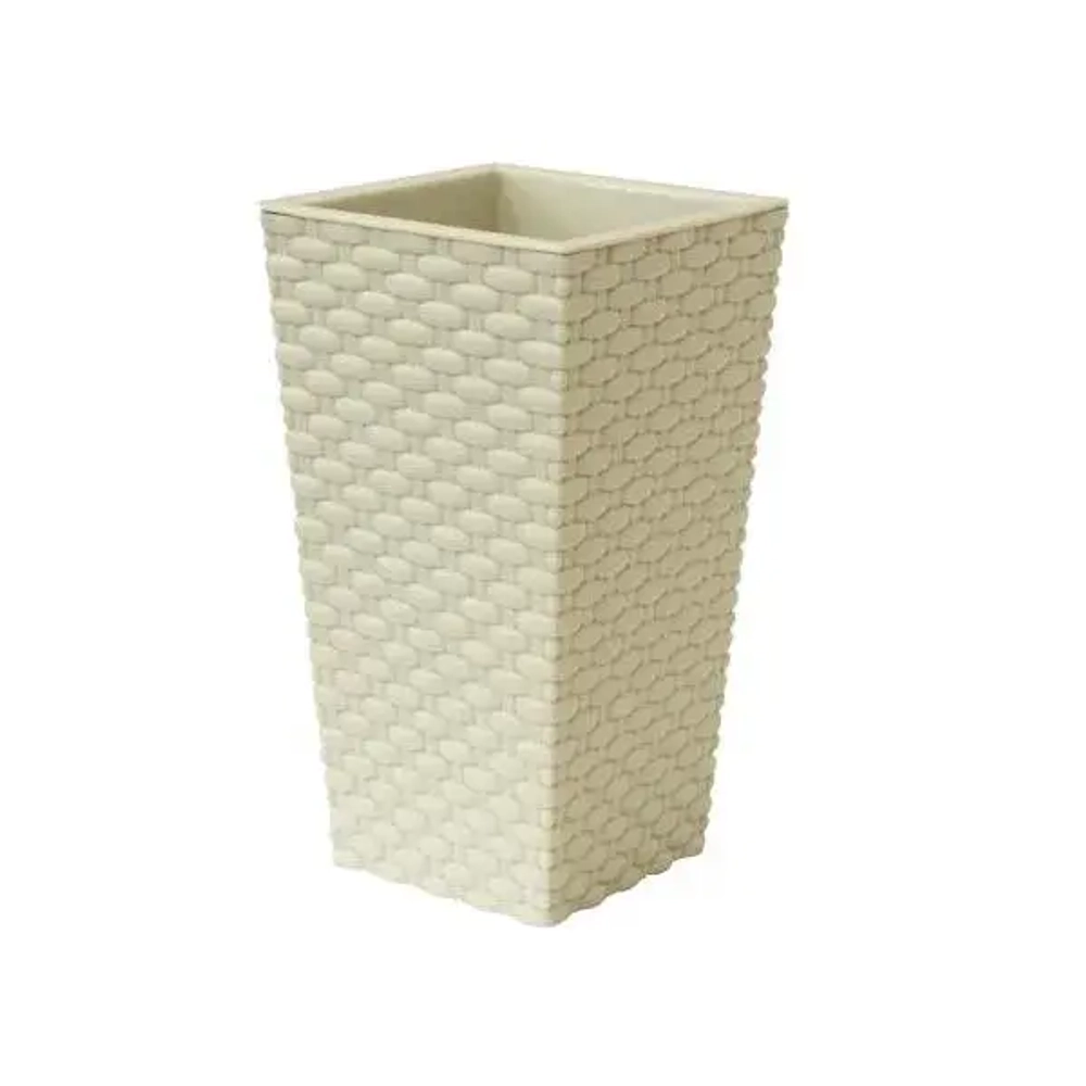 Кашпо РОТАНГ 138х250мм белый ротанг 0,25х0,138х0,138м (комплект 12 шт)