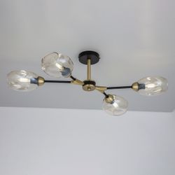 Citilux Монтана CL117145 Люстра на штанге Чёрная