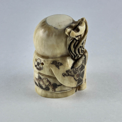 Статуэтка нэцкэ Шоусин с посохом