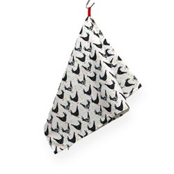 Полотенце "Курочки", 100% хлопок, размер 40х70см