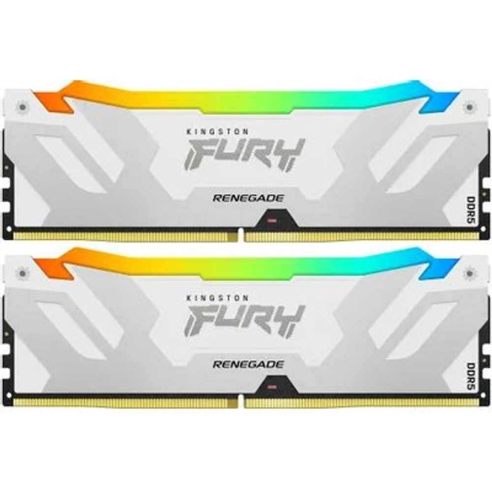 Оперативная память Kingston Fury Renegade Silver/White RGB XMP KF572C38RWAK2-32