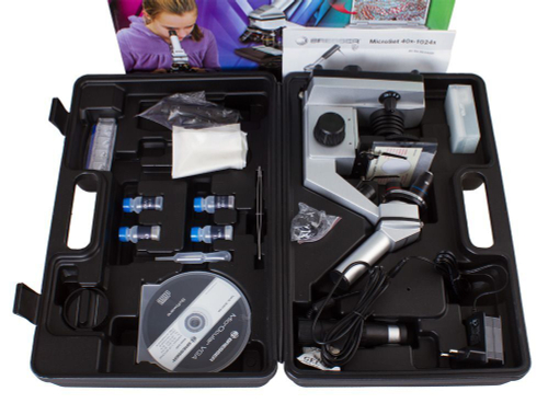 Микроскоп цифровой Bresser Junior 40x-1024x, в кейсе