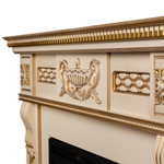 Каминокомплект Real Flame Corsica Lux 25,5/26 WT с очагом 3D Cassette 630 Black Panel