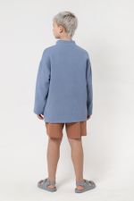 Джемпер для мальчика Баунти-2 Виотекс СЕРО-ГОЛУБОЙ