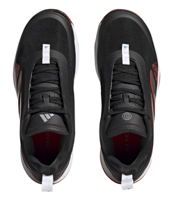 Женские теннисные кроссовки Adidas Avacourt Clay - core black/taupe met/better scarlet