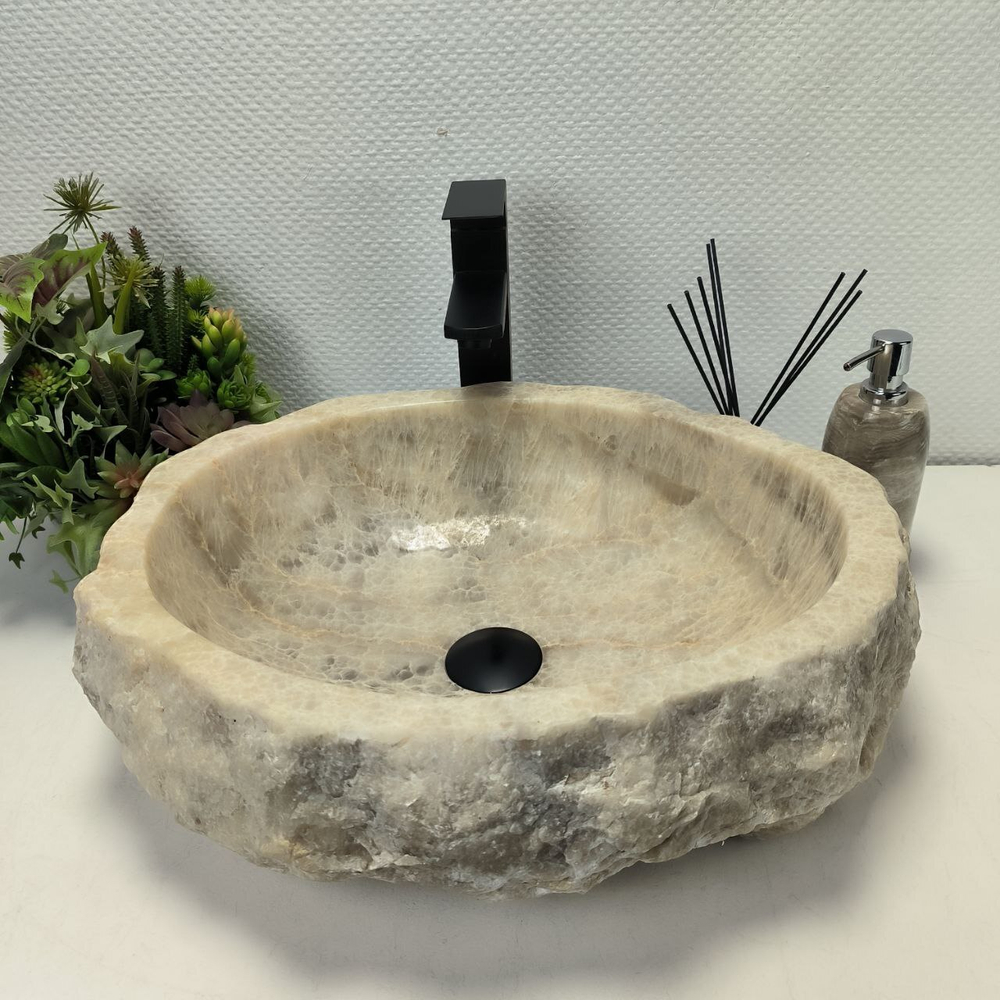 Раковина из оникса Erozy Grey EO-62642 50*42*15 0093