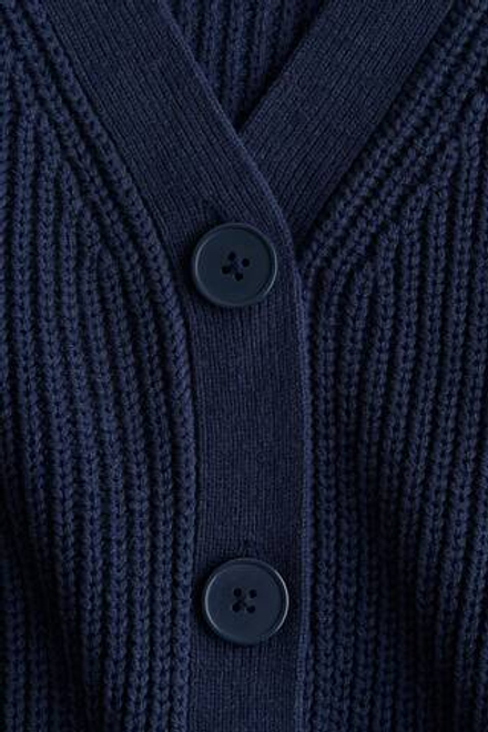 H&M Кардиган в рубчик, темно-синий