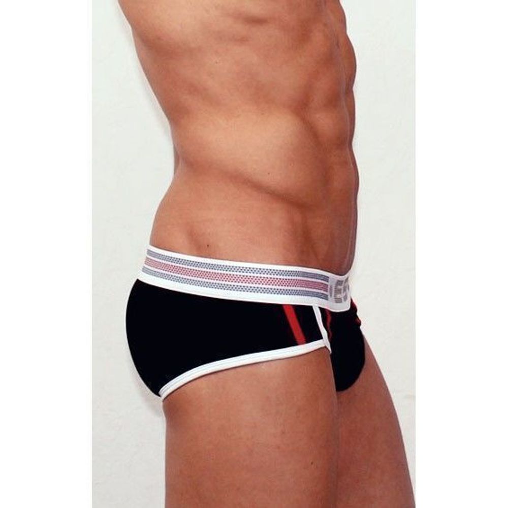 Мужские трусы брифы черные ES Collection Olympic Sport Brief Black