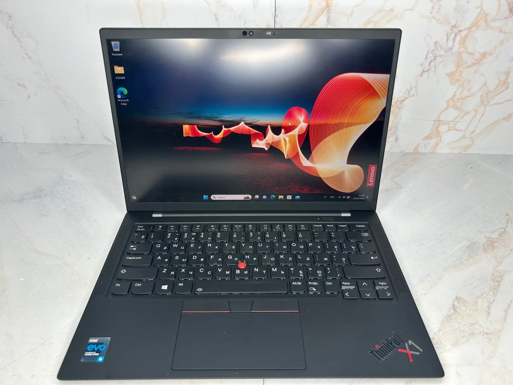 Ноутбук Lenovo ThinkPad X1 Carbon Gen 9. CPU: Intel Core i5-1145G7 2.6Ггц, RAM: 16 ГБ, SSD: 512 ГБ, GPU: Intel Iris Xe Graphics, OS: Windows 11 Домашняя, LCD: 14"/1920x1080 пикс, Состояние: B1