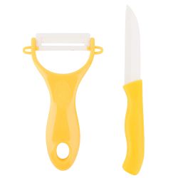 Набор (нож и овощечистка керамические) h=16/13см.(2 вида) (упаковка с хедером)