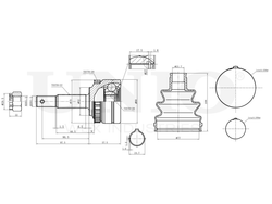 ШРУС внешний UNIO CVJ-20131