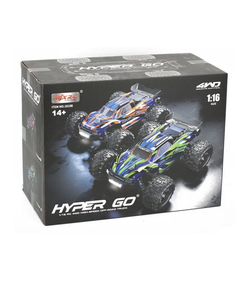 Радиоуправляемый монстр MJX Hyper Go 16108 (зеленый) 4WD 2.4G LED 1/16 RTR