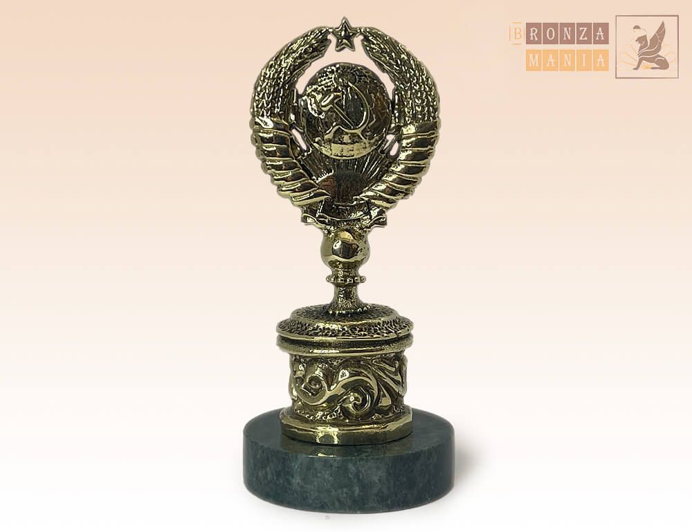 фигурка Герб СССР на змеевике