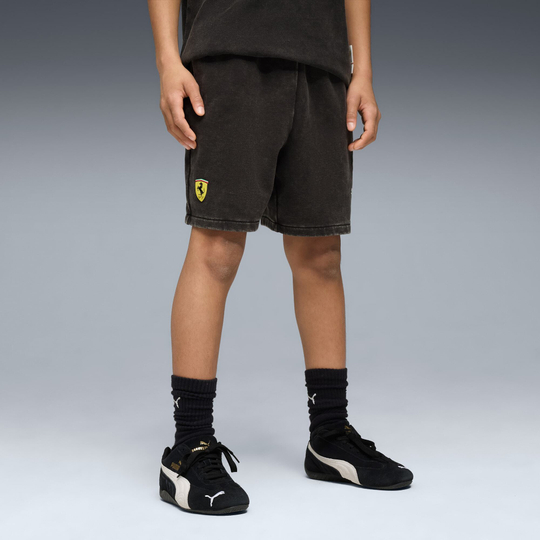 PUMA X SCUDERIA FERRARI СПОРТИВНЫЕ ШОРТЫ SPORTSWEAR, ЧЕРНЫЙ